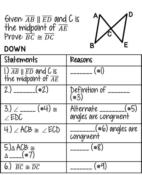Intro To Proofs Geometry Worksheet