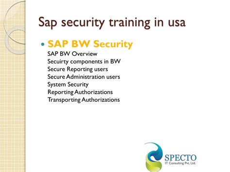 Ppt Sap Security Training In Usauk And Australia Powerpoint