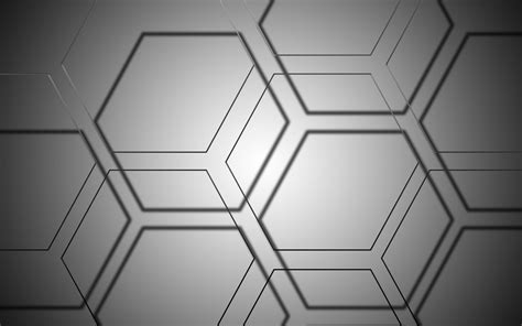 Graphic Design Hexagon Abstract Grey Wallpapers Hd
