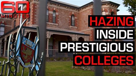 sadistic hazing inside prestigious colleges 60 minutes australia youtube