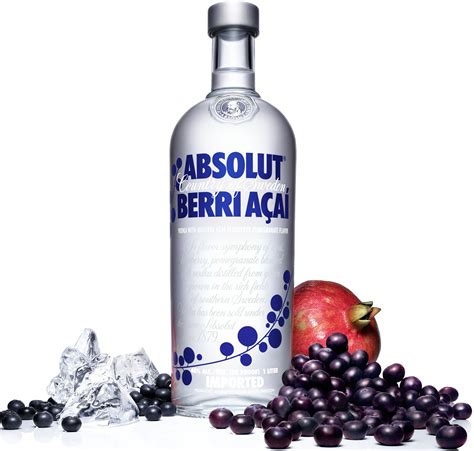 Absolut Berri AÇaÍ Açaí Blueberry And Pomegranate Flavored Vodka Core Flavors Alkol