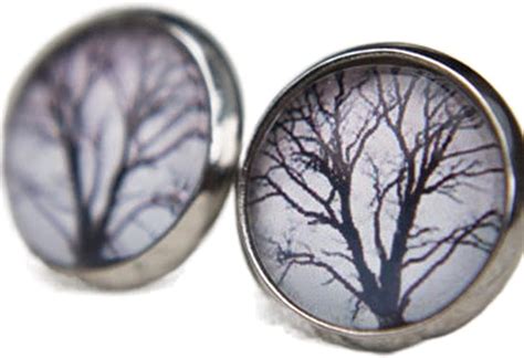 Tree Earrings Tree Studs Tree Branch Branches Trees