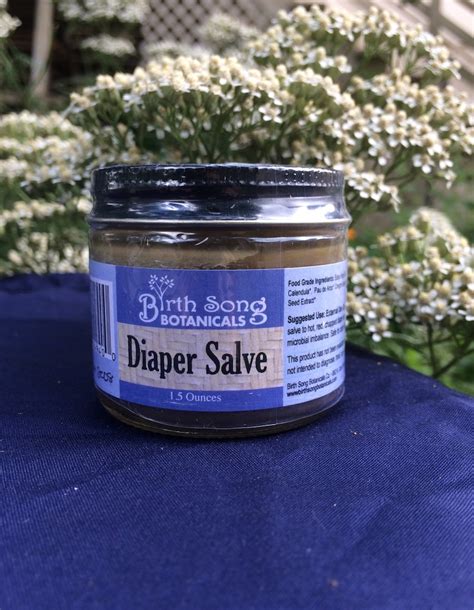Natural Herbal Diaper Salve To Sooth Diaper Rash And Thrush Etsy