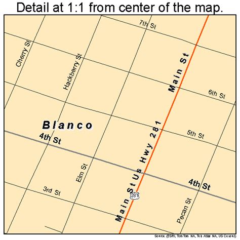 Blanco Texas Street Map 4808536