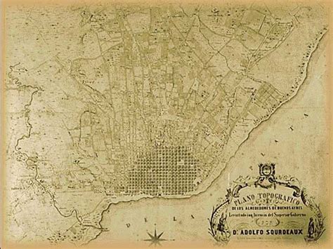 Plano De Buenos Aires 1850 Buenos Aires Mapas Antiguos Planos