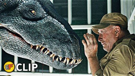 Indoraptor Cage Escape Scene Jurassic World Fallen Kingdom 2018 Movie Clip Hd 4k Youtube