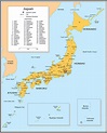 Cities of Japan Map • Mapsof.net