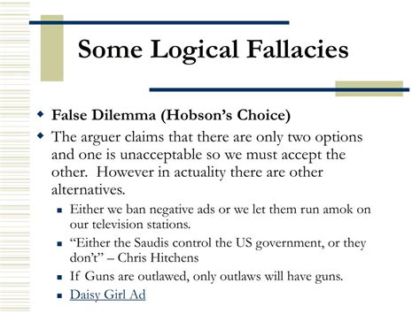 Ppt Some Logical Fallacies Powerpoint Presentation Free Download 297