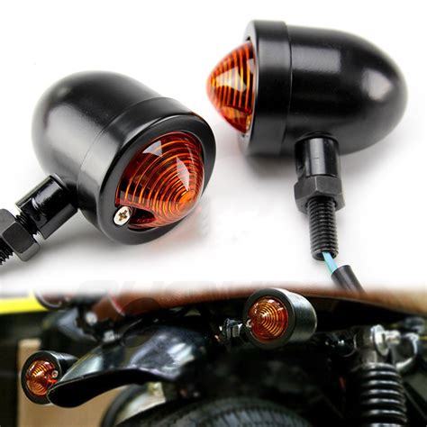 Motorcycle Harley Turn Light Chrome Bullet Turn Signals Indicator Light