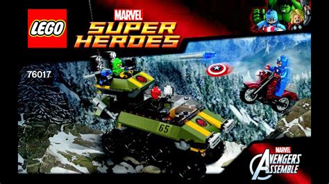 Lego Superheroes Captain America Vs Hydra 76017 Instruction Book Youtube