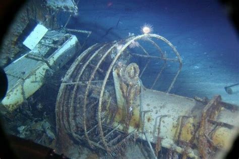 Wreck Of The Bismarck The Aft Ha Rangefinder Station Located In The