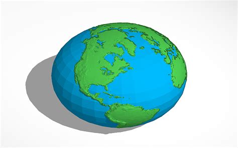 3d Design Earths Real Shape Tinkercad