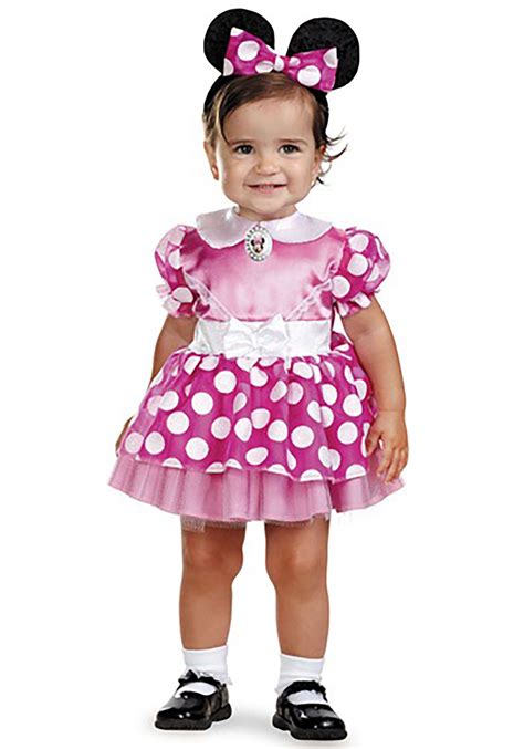 Party City Disfraz De Minnie Mouse Rosa De Halloween Para Beb S Disney