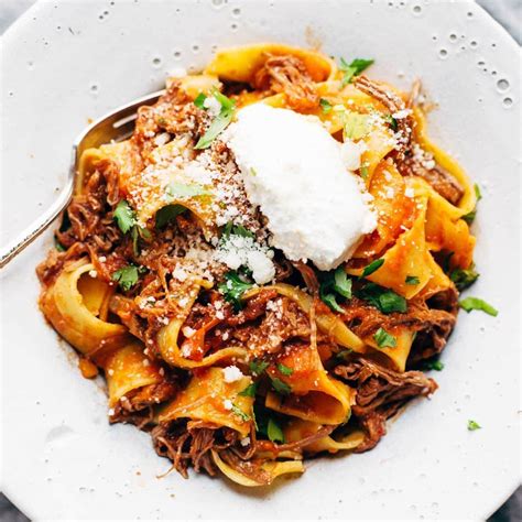 Slow Cooker Beef Ragu With Pappardelle Recipe Pinch Of Yum