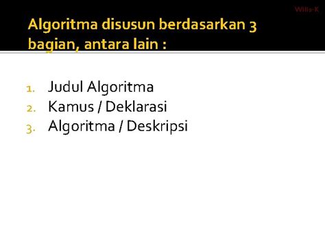 Algoritma Dan Pemrograman Notasi Algoritma Dan Bahasa C