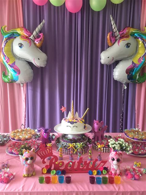 Pin By Wendy Ducreux On Party Unicorn Themed Birthday Party Unicorn