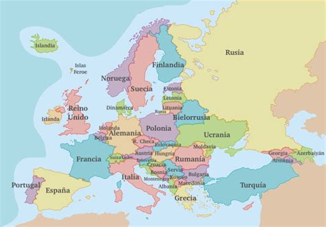 Países Y Capitales Europeos Cconcepto