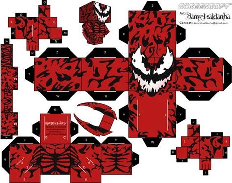 Carnage Origami Crafts Paper Crafts Deadpool Y Spiderman Capas