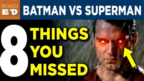 Batman Vs Superman Trailer 2 Easter Eggs 8 Things You Missed Reckless Ed Youtube