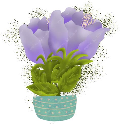 Decoración De Flores Moradas Png Flor Purpura Flor Tulipanes Png Y