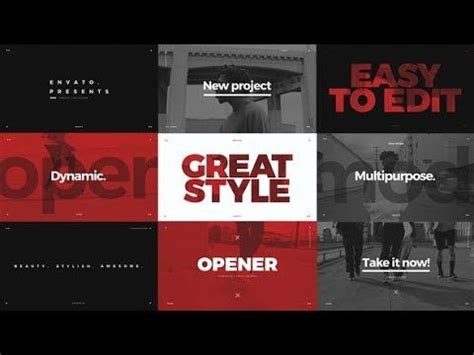 Use custom templates to tell the right story for your business. Modern Typo Opener | After Effects Template | Open project ...