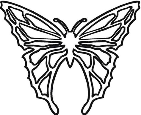 Cool Butterfly Illustration In Contemporary Style Coloring Page