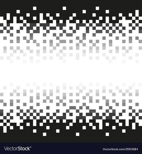 Pixel Grey Gradient Seamless Pattern Royalty Free Vector