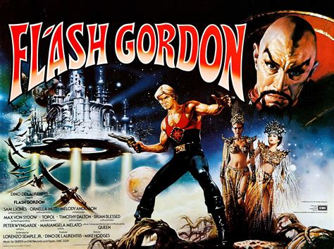 Flash Gordon British Quad Poster Restoration Performed By Darren Harrison Flash