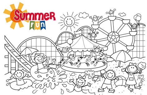 Printable I Love Summer Coloring Pages For Kindergarten Coloring Pages