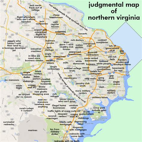 Judgmental Maps Northern Virginia Arlington Va By Robert