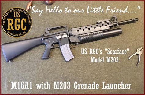 M16a1 With M203 40mm Grenade Launcher The United States Replica Gun