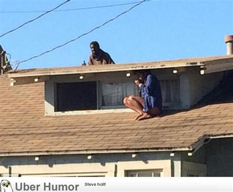 Woman Evades Home Intruder By Hiding On Roof Funny Pictures Quotes