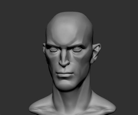 Artstation Stylized Male Head Basemesh2 Male Head