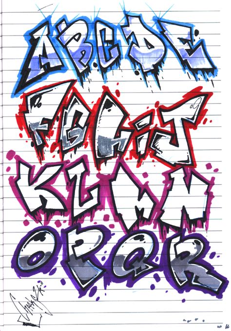 Graffiti Alphabet By Millenniumart2k On Deviantart