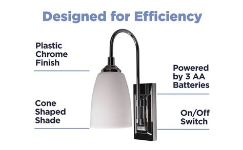 Menards® offers stylish lighting fixtures for every room in your home, in any style you can imagine. Westek Battery Operated Wall Sconces, 2 Pack With Chrome ...