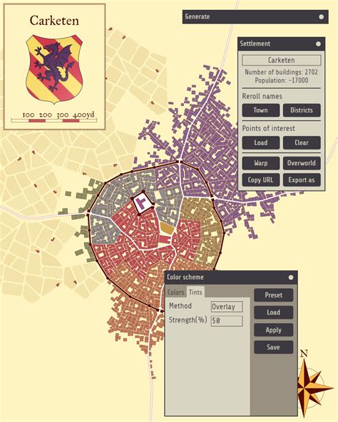 083 Assorted Improvements Medieval Fantasy City Generator By Watabou