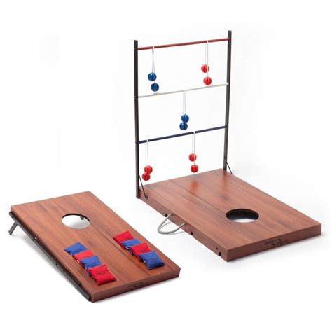 Sport Squad 2 In 1 Indooroutdoor Cornhole And Ladder Toss Game Set