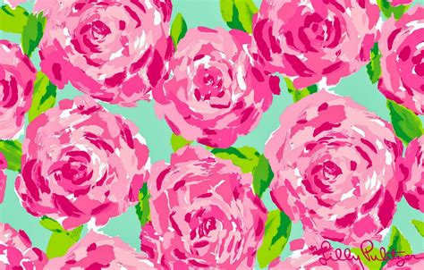 Preppy Princess Lilly Pulitzer Wall Papers