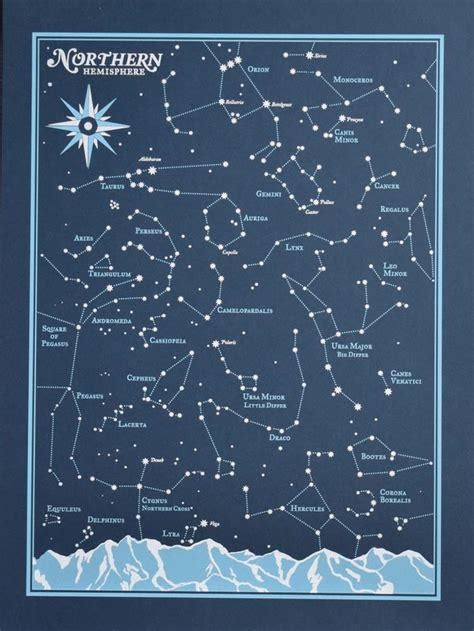 Star Chart Northern Hemisphere The Flood Gallery Star Chart Wall