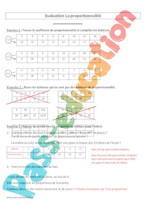 Cours et exercices gratuits maths (avec cours) cours et exercices gratuits de mathématiques (avec cours). Proportionnalité - Cm1 - Cm2 - Evaluation