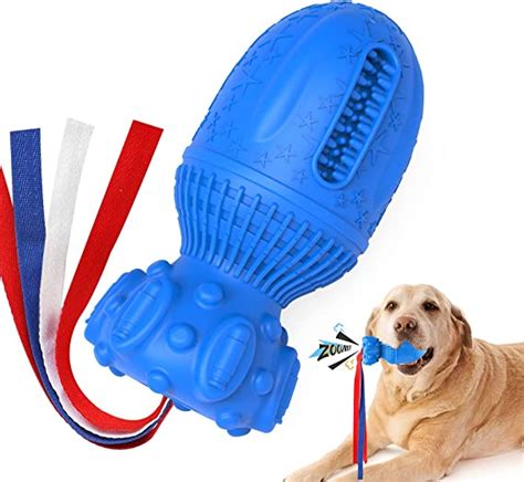 Interactive Dog Chew Toys Indestructible With Strap Pceotllar Squeaky