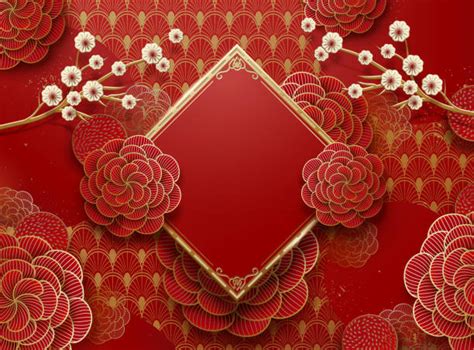 Chinese New Year Flower Illustrations Royalty Free Vector Graphics