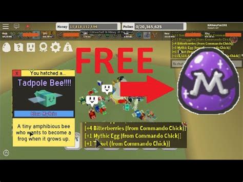 New hatching a mythic egg new gifted vector bee mythic roblox bee swarm simulator. ROBLOX | Lấy Mythic Egg Miễn phí | Bee Swarm Simulator ...