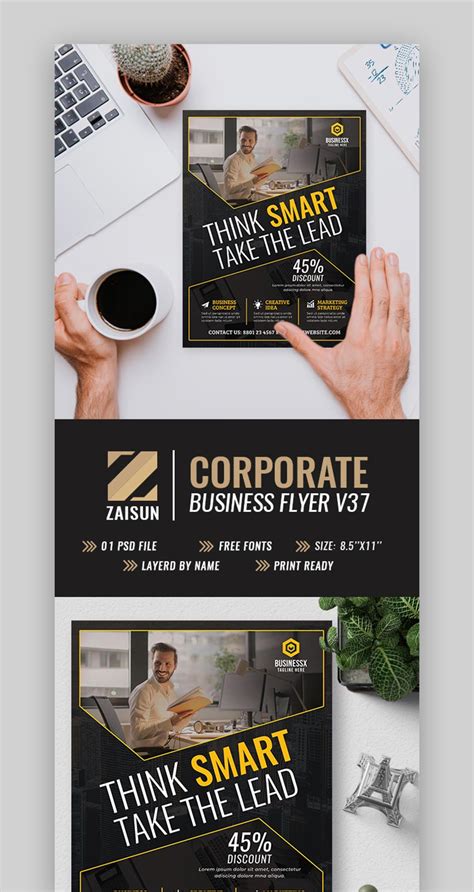 25 Best Free Business Flyer Template Designs Printable Examples 2022