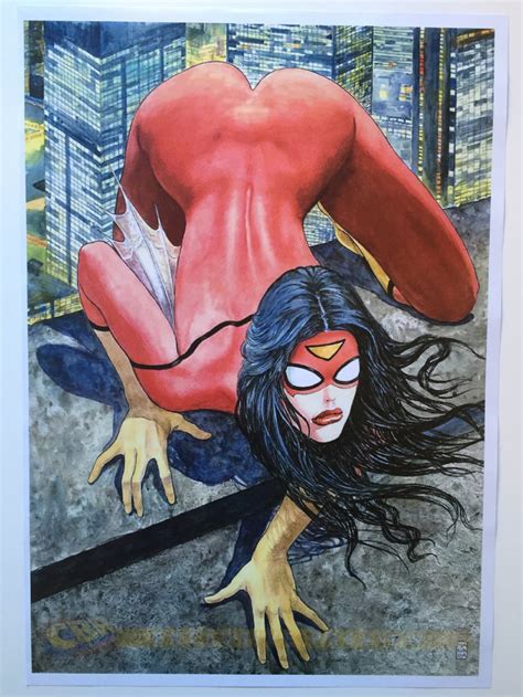 Spider Woman Milo Manara In Red Raven S Collectionneur Comic Art