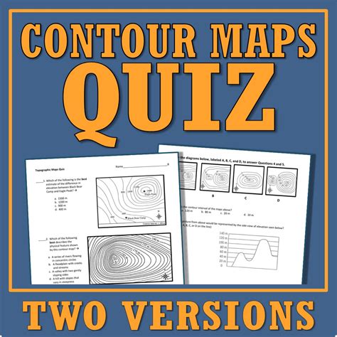 Topographic Map And Contour Map Quiz Flying Colors Science