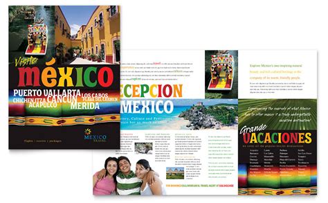 mexico travel brochure template word publisher