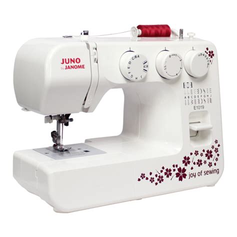 Janome Juno E1019 Instruction Book Pdf Download Manualslib