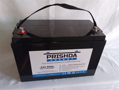 Battery 24v 50ah Prishda Energy Pty Ltd
