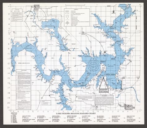 Lake Texoma Boating Hazard Chart The Portal To Texas History